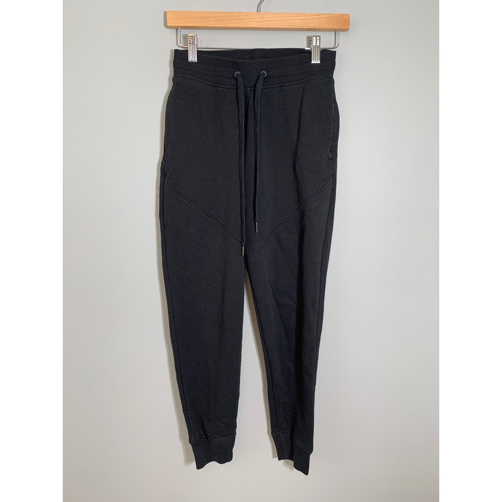 Tasc Performance‎ Joggers Women XS Black Organic Cotton Bamboo Fleece Sweatpants